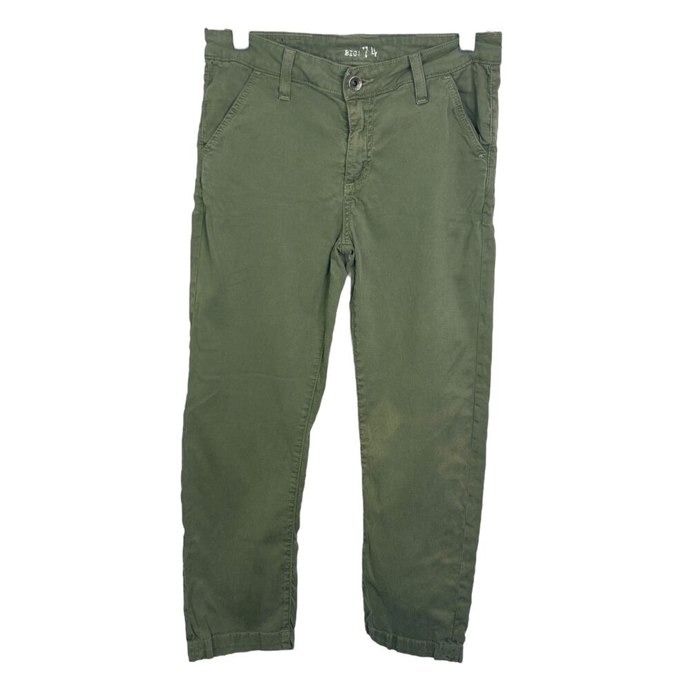 Big Star 1974 Women's Sz‎ 27 Pants Straight Leg Jeans Military Army Green Cotton